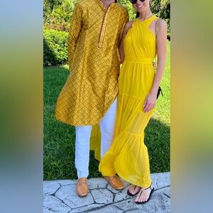 Men's Yellow Kurta 💛⭐️🌟 for Haldi Ceremony